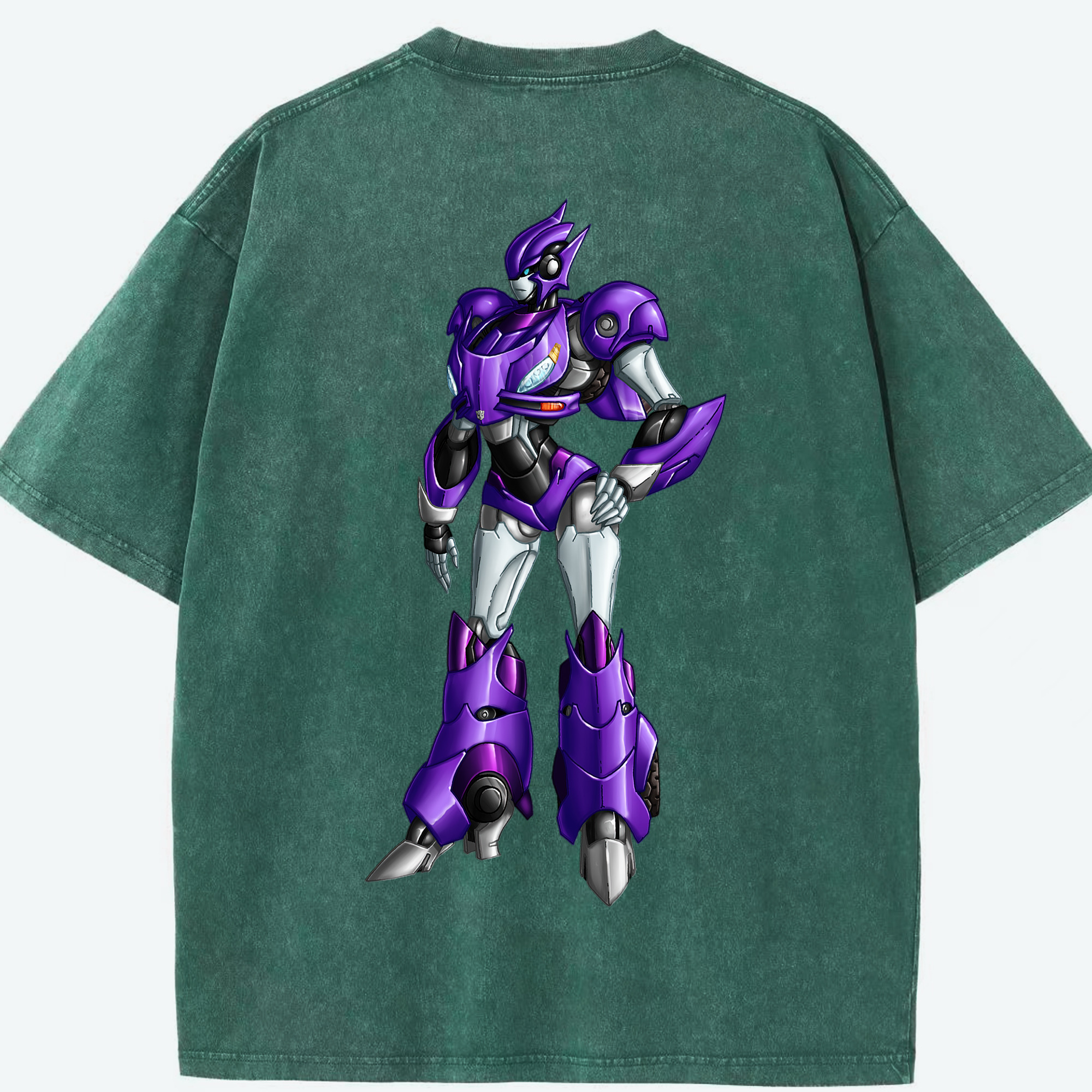 （画像用）  綿100% ヴィンテージ風 半袖Tシャツ（背面プリント）